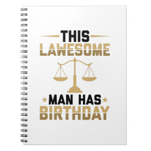 Cuaderno Regalos de cumpleaños para abogados   Ley del abo