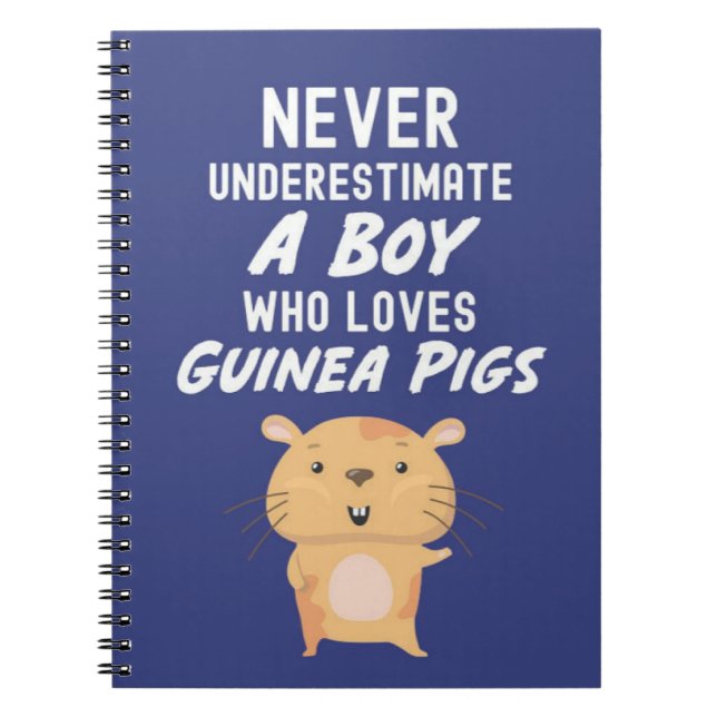 Cuaderno Regalos de Cuyes Azules Marinos Lindos para Niños  (Frente)