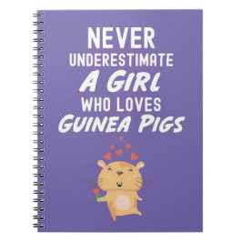 Cuaderno Regalos de Cuyes Morados Lindos para Niñas Bebés N