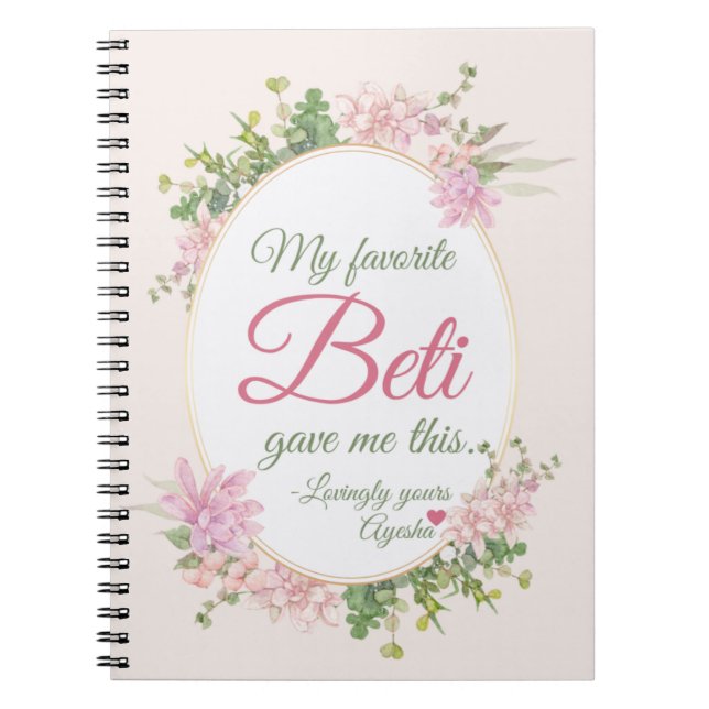 Cuaderno regalos de desi mamá (Frente)