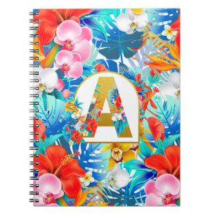 Cuaderno Regalos de Fiesta de Boda de Flores Tropicales Mad