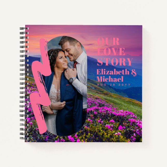 Cuaderno Regalos de FOTOS para NUESTROS Personalizados DE N (Anverso)