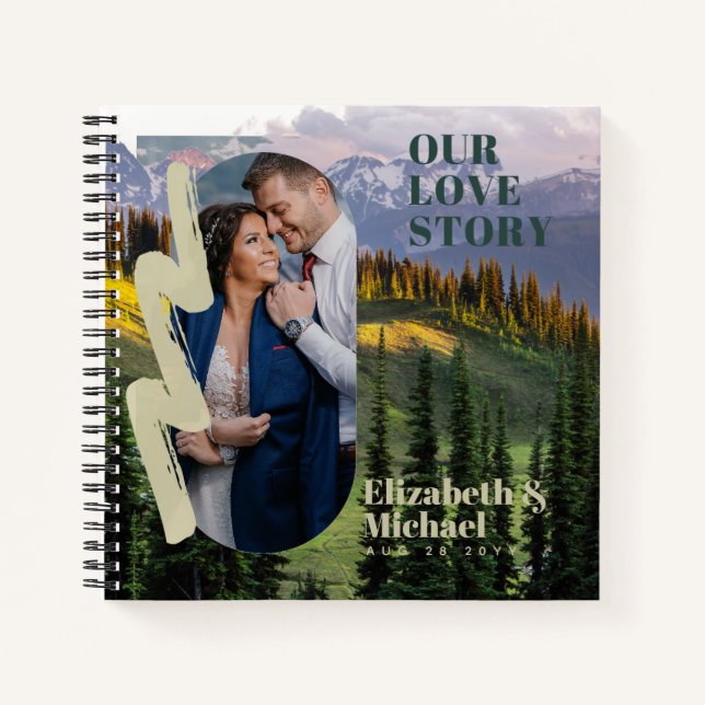 Cuaderno Regalos de FOTOS para NUESTROS Personalizados DE N (Anverso)
