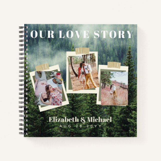 Cuaderno Regalos de FOTOS para NUESTROS Personalizados DE N (Anverso)