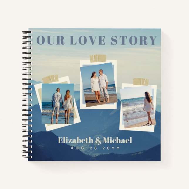 Cuaderno Regalos de FOTOS para NUESTROS Personalizados DE N (Anverso)