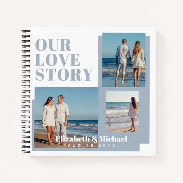 Cuaderno Regalos de FOTOS para NUESTROS Personalizados DE N (Anverso)