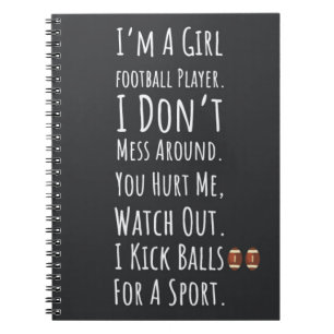 Cuaderno Regalos de Fútbol para Chicas Adolescentes Jugador
