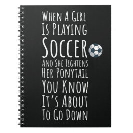 Cuaderno Regalos de fútbol para niñas adolescentes jugadora
