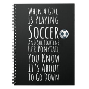 Cuaderno Regalos de fútbol para niñas adolescentes jugadora