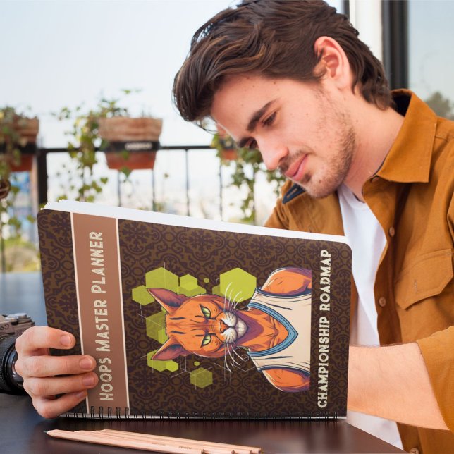 Cuaderno Regalos de gato de Guay para aficionados al entren (Cool Cat Gifts for Basketball Lovers Coach Fans)