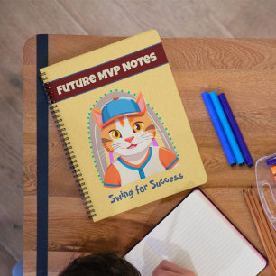 Cuaderno Regalos de gato para jugadores de béisbol que aman