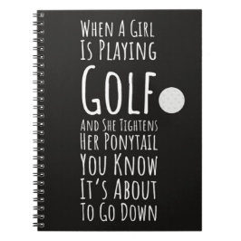 Cuaderno Regalos De Golf Para Las Chicas Jugadoras De Golfi