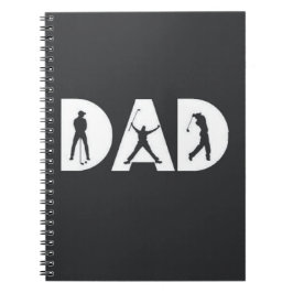 Cuaderno Regalos De Golf Para Papá Golfer Lover Blanco Negr