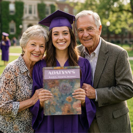 Cuaderno Regalos de Graduación de Acuarela Suave para Nieta