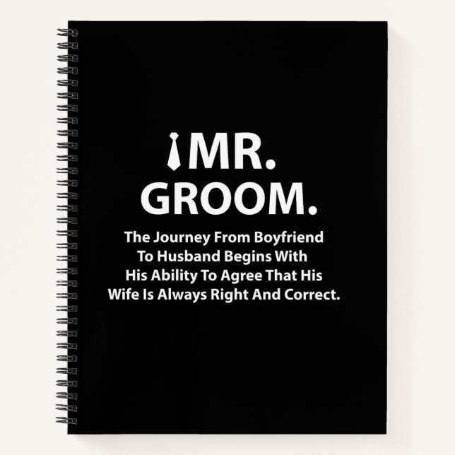 Cuaderno Regalos de Groom Bacheler Party (Anverso)