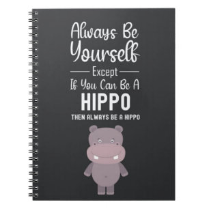 Cuaderno Regalos de Hipopótamo Adorables Humor Animales Div