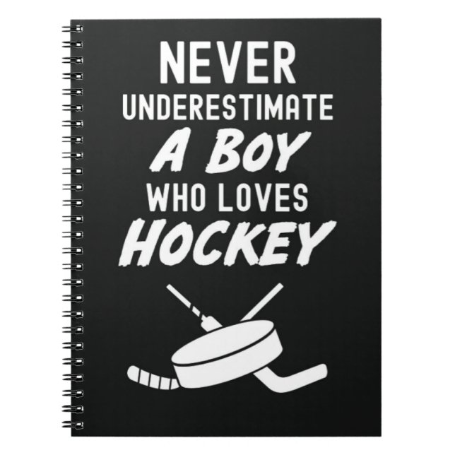 Cuaderno Regalos De Hockey Para Niños Jugadores Escuela Inf (Frente)