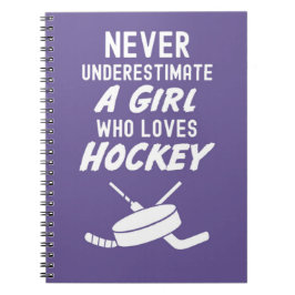 Cuaderno Regalos De Hockey Rosa Cute Para Chicas Para Los N