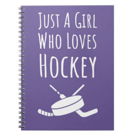 Cuaderno Regalos De Hockey Rosado Para Los Chicas Jugadores
