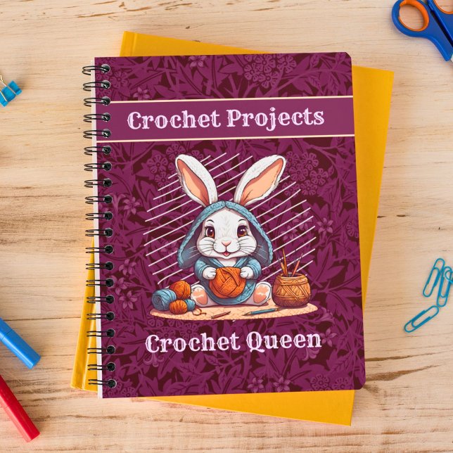 Cuaderno Regalos de jubilación de conejos para la abuela de (Rabbit Retirement Gifts for Crocheter Mom Grandma)