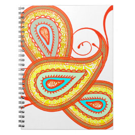 Cuaderno Regalos de la moderna Naranja amarilla Aqua Mint P