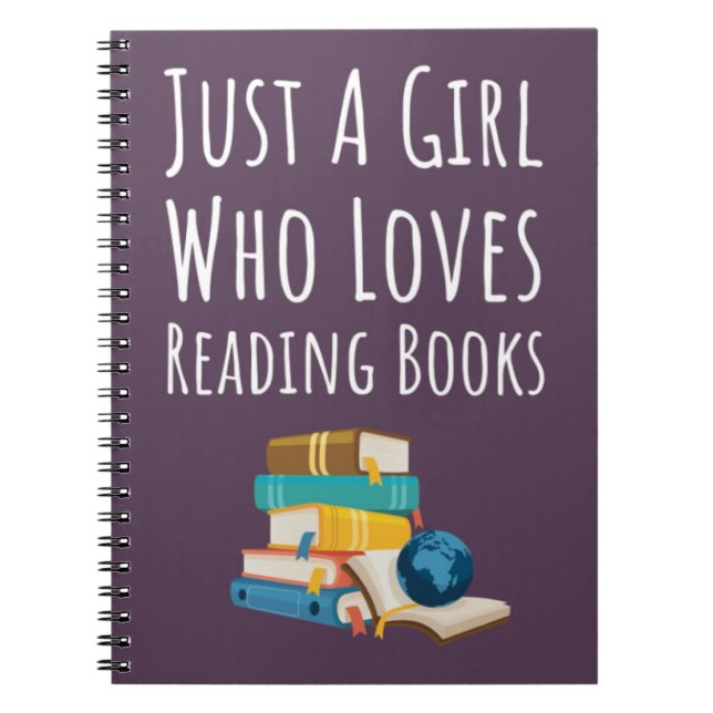 Cuaderno Regalos de lector de libro rosa lindo para niñas b (Frente)