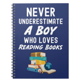 Cuaderno Regalos de lectura de libros azules navy Lindos pa