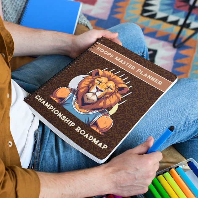 Cuaderno Regalos de leones de Guay para aficionados al entr (Cool Lion Gifts for Basketball Lovers Coach Fans)