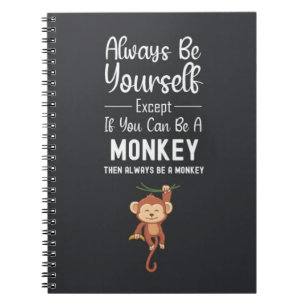 Cuaderno Regalos de mono lindo Animales divertidos Humor di