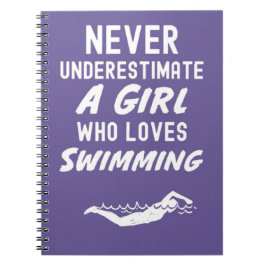 Cuaderno Regalos de nadador rosa lindo para bebés y niñas q
