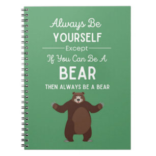 Cuaderno Regalos de oso divertidos Humor Meme Chiste divert