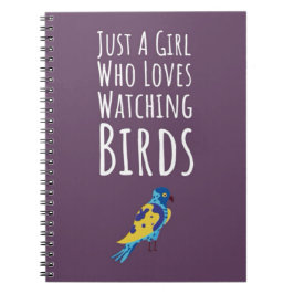 Cuaderno Regalos de pájaros rosados para niñas para niños p