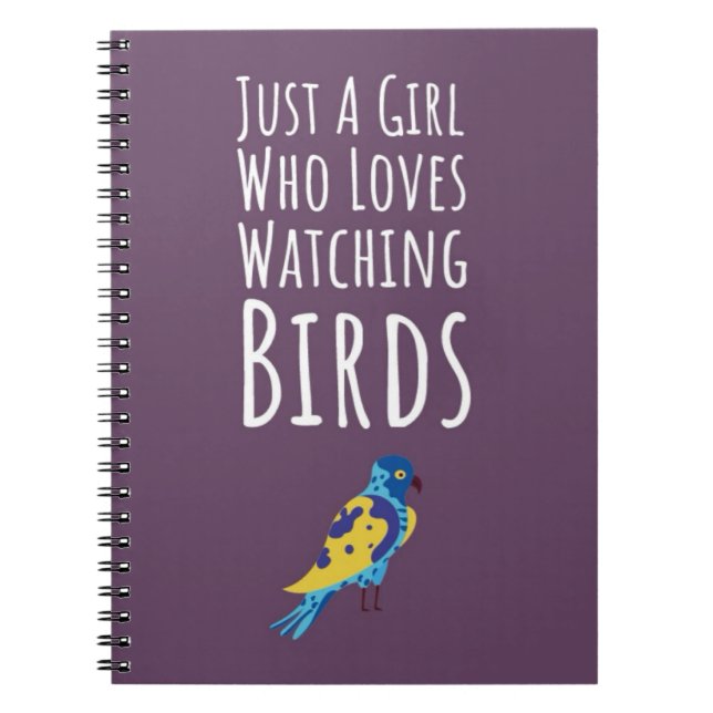 Cuaderno Regalos de pájaros rosados para niñas para niños p (Frente)