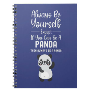 Cuaderno Regalos de Panda Adorables Animales Divertidos Dib