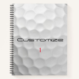 Cuaderno Regalos de pelotas de golf personalizadas de la Se