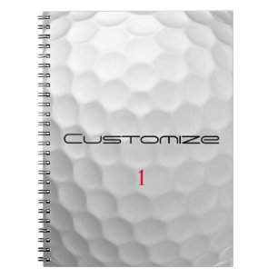 Cuaderno Regalos de Pelotas de Golf Personalizadas Serie de