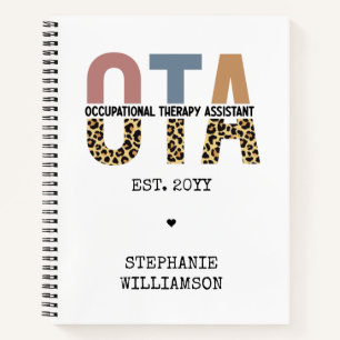Cuaderno Regalos de personalizado OTA de Auxiliar de Terapi
