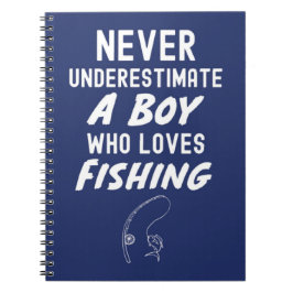 Cuaderno Regalos de pesca azules lindos para bebés y niños