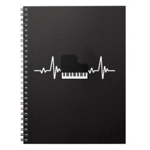 Cuaderno Regalos de pianista negro para músicos que tocan e