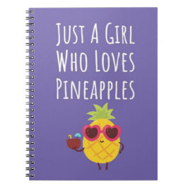 Cuaderno Regalos de Piña Rosa Linda para Bebés Niñas Frutas