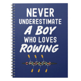 Cuaderno Regalos de remo azul marino para niños