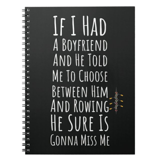 Cuaderno Regalos De Remo Para Las Mujeres Roras Chica De La (Frente)