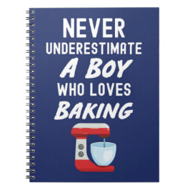 Cuaderno Regalos de repostería azules marinos lindos para b