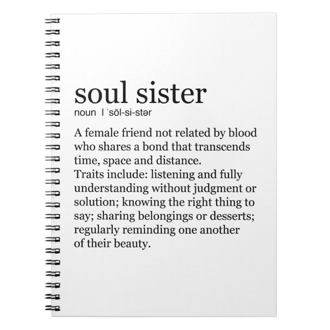 Cuaderno Regalos de Soul Sister (Frente)