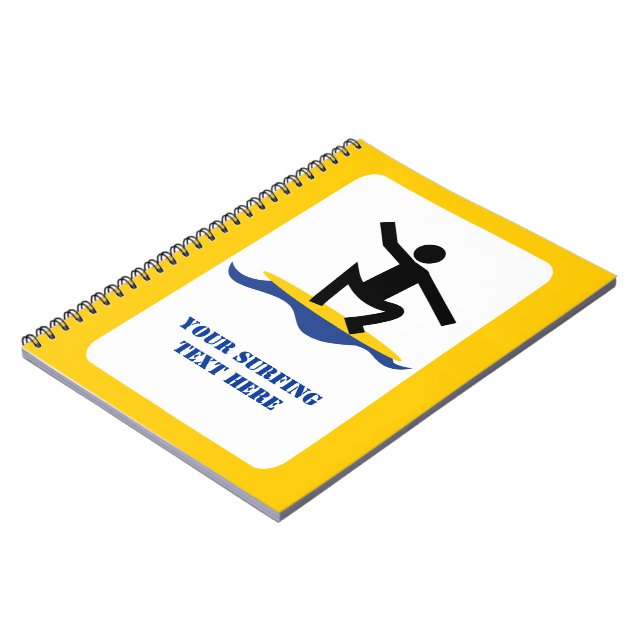 Cuaderno Regalos de surf en su personalizado de tablas de s (Lado Izquierdo)
