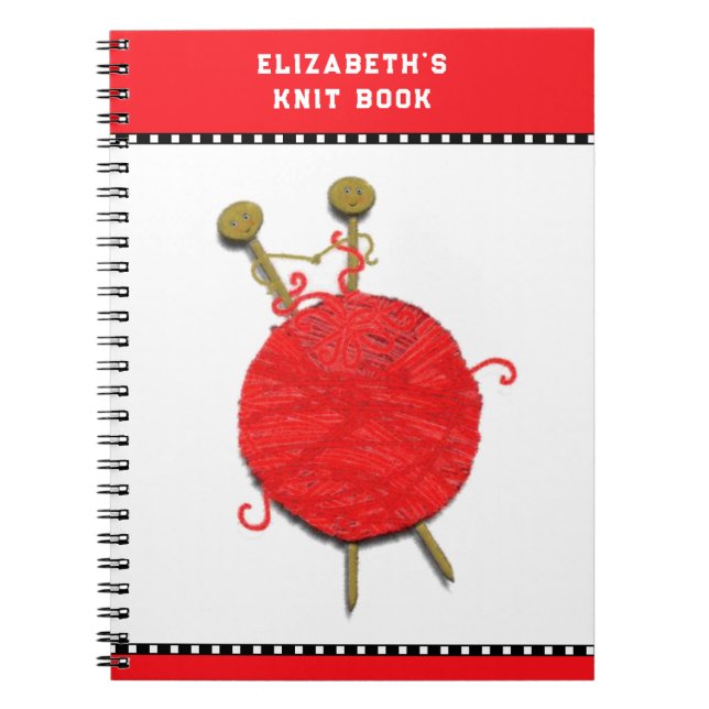 Cuaderno Regalos de tejer personalizados (Frente)
