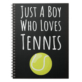 Cuaderno Regalos de tenis lindos para niños jugadores de de