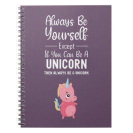 Cuaderno Regalos de Unicornio Rosa Lindo Niñas Niños Purpur