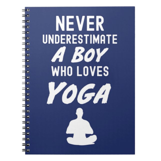 Cuaderno Regalos De Yoga Azul De La Marina Cuta Para Niños (Frente)