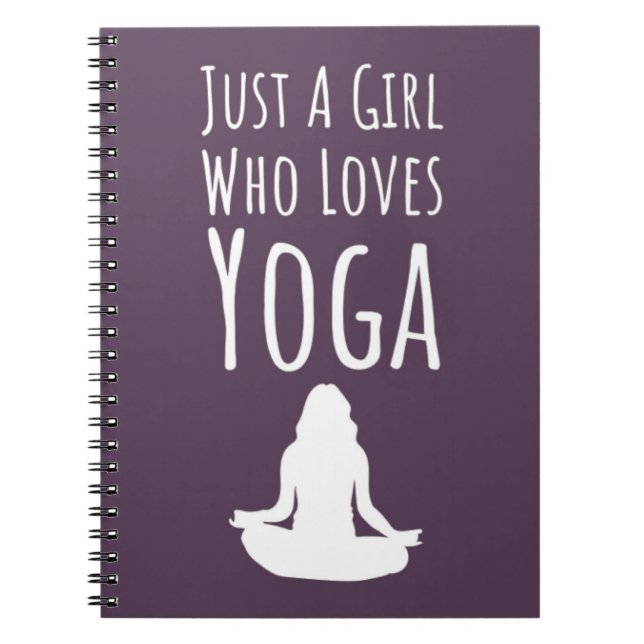 Cuaderno Regalos de yoga rosados lindos para niñas para niñ (Frente)